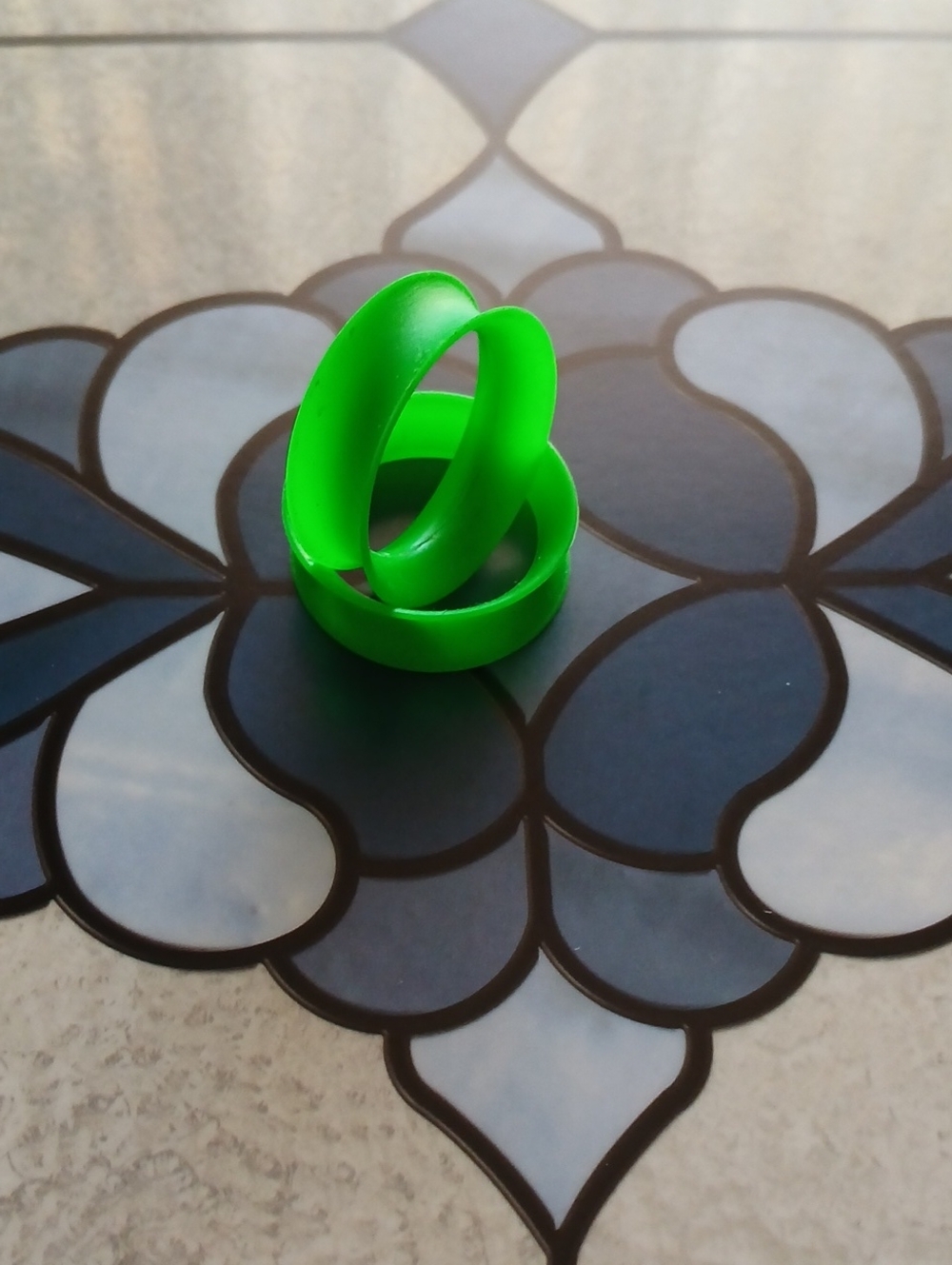 Pair Kaos earskins 1" 5/16 wearable tunnels earrings